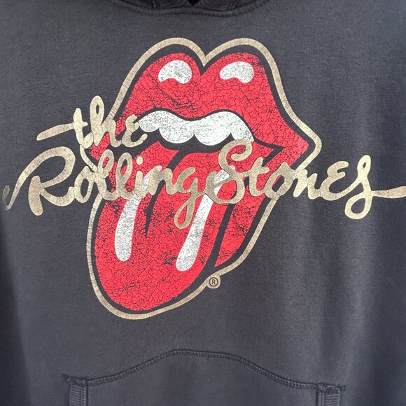 H&M x The Rolling Stones Graphic Hoodie Men’s Medium – Vintage Rock Style - Picture 4 of 7